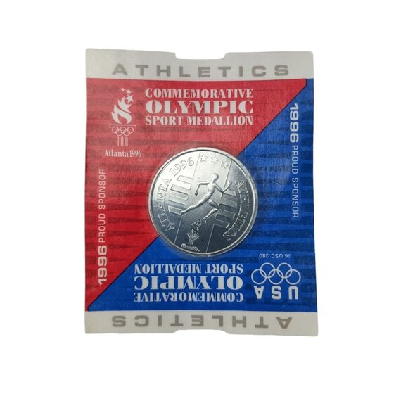 Other - Athletics 1996 USA Olympic Sport Medallion Atlanta Sealed Coin Vintage